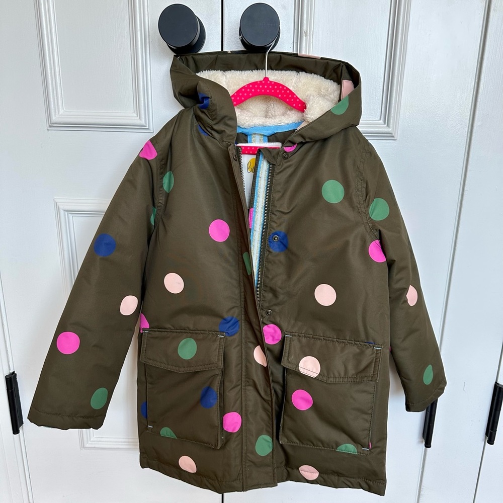 Boden girls waterproof winter jacket